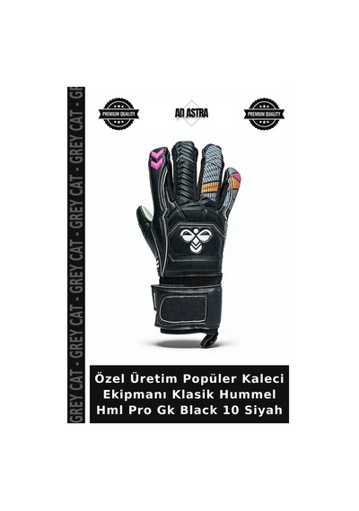 Grey Cat Özel Üretim Popüler Kaleci Ekipmanı Klasik Hummel Hml Pro Gk Black 10 Siyah Standart