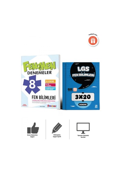 Fenomen Lgs 2027 8. Sınıf Fen Bilimleri 28 Li Ve 3x20 Deneme Seti Bigelio Yayıncılık