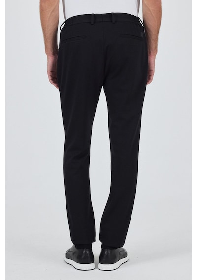 İmza Siyah Esnek Yandan Cepli Casual Slim Fit Jogger Pantolon 1003250156 Siyah