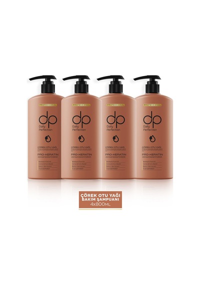 Dp Daily Perfection Şampuan Çörek Otu 4 x  800 ML