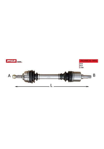 Mga-70896 - Aks Sol Komple - Cıtroen: C5 Dw10ated 2.0hdı 8v
