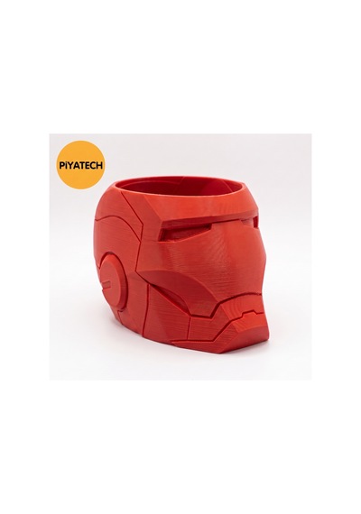 Iron Man Tasarımlı 3d Baskı Kırmızı Patlamış Mısır Kasesi Dekoratif Çerezlik Ve Masaüstü Organizer