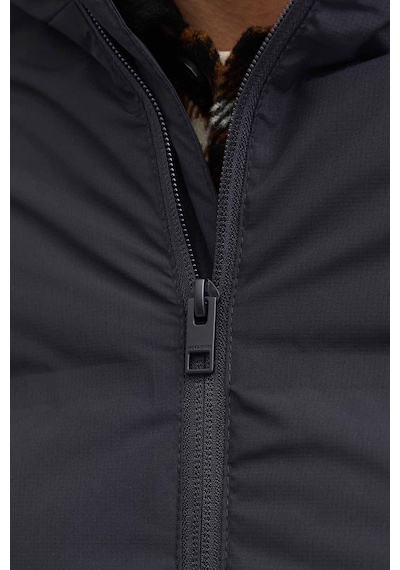 Jack & Jones Jjesoho Puffer Hood Sn Siyah Erkek Mont Siyah