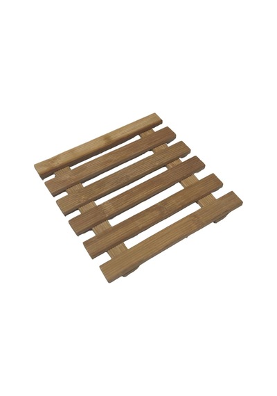Doğal Bambu Nihale, Kare Şekilli, 15x15 Cm, Sıcak Tencere Altlığı Diğer