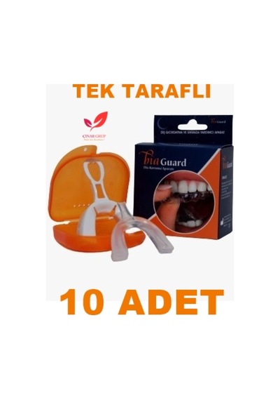 Biaguard Diş Gıcırdatma Aparatı Tek Taraflı Silikon Dişlik 10 Adet