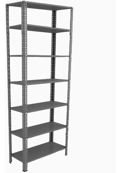 31x60x250 7 Katlı Çelik Raf Galvaniz