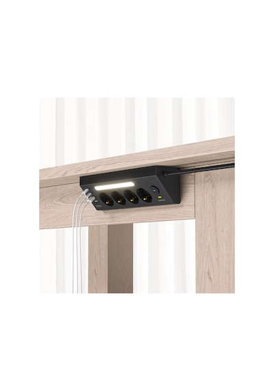 Çoklu Gece Lambalı Priz Yüksek Gerilim Korumalı 4'lü Priz 2xusb 2xtype-c Çıkışlı Grup Priz Çoğaltıcı 2 M