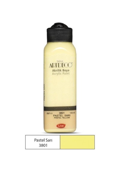 Artdeco Pastel Akrilik Boya 140Ml Pastel Sarı