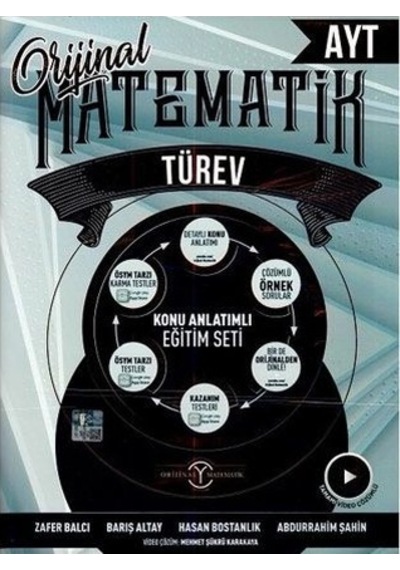 Orijinal Yayınları  Ayt Matematik Türev Konu Anlatımlı
