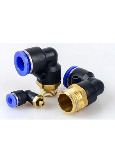 3/8 - 14 Mm Pnömatik Dirsek Bağlantı