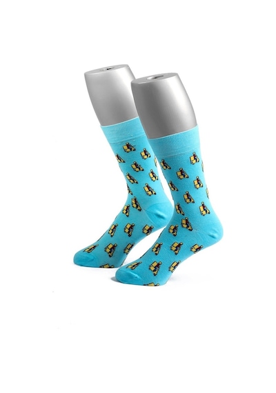 Ozzy Socks Moto Desenli Çorap Çok Renkli