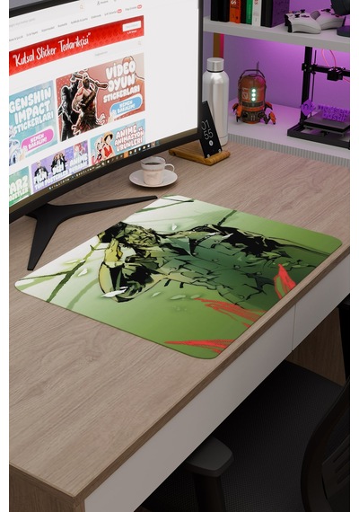 Metal Gear Solid Kaymaz Dikişli Kauçuk Oyuncu Mousepad V5 - 48x40 Xl Gaming Mouse Pad Fare Altlığı