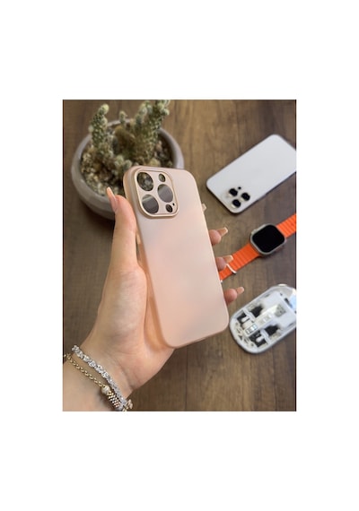 İphone 16 Pro Uyumlu Süper İnce Mat Ultra Thin Silikon Kılıf Gri