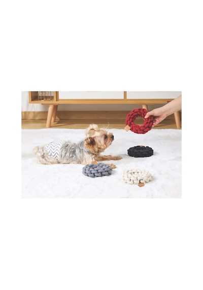 M-pets Coto Red Rıng 13cm Örgü Halka Oyuncak