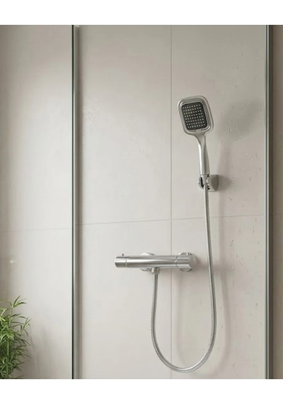 Hubrendy Tekno Çok Fonksiyonlu Siyah El Duşu Seti Spiral Hortum Ve Duş Askısı Banyo Duş Başlığı Diğer