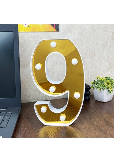 Büyük Boy Led Işıklı 3d Rakam Sayı Doğum Günü Kutlama 9