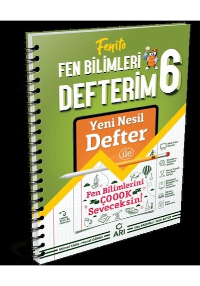 Arı Yayıncılık 6.Sınıf Fenito Akıllı Fen Bilimleri Defteri