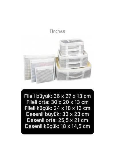 6'lı Valiz Bavul Düzenleyici Seyahat Çantası Organizer Hurç Set Fermuarlı Gri Çizgi Fileli Gri
