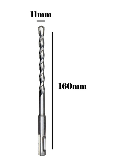 Beton Hilti Ucu Duvar Delme Hilti Delici Matkap Ucu Delici 11mm X 160mm 1 Adet