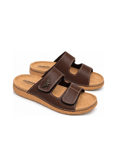 Stepmark Erkek Çift Cırt Cırtlı Yaprak Detaylı Günlük Terlik Kahve Stepmark Erkek Çift Cırt Cırtlı Yaprak Detaylı Günlük Terlik Kahve
