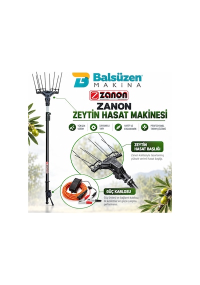 Zanon Karbonium Evo Al300 33v Teleskopik Zeytin Hasat Makinesi