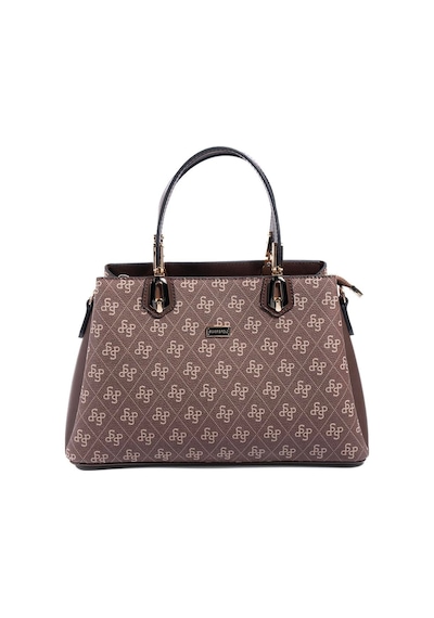 Silver Polo Sp1253 Kadın El Çantası Monogram Kahve-kahve