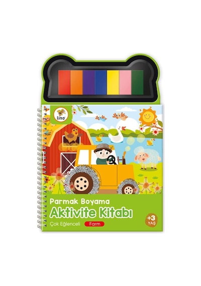 Lino Parmak Boyama Aktivite Kitabı Farm Lp-601 Çok Renkli