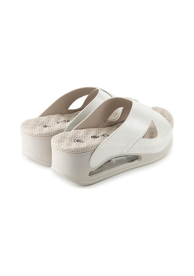Muya Penelope Anatomik Airmax Memory Foam Kadın Terlik Kırık Beyaz