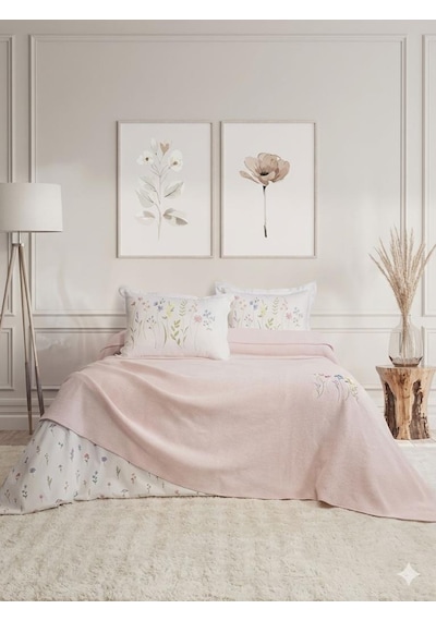Şaheser Home Collection Pike Takımı June Pudra Çok Renkli