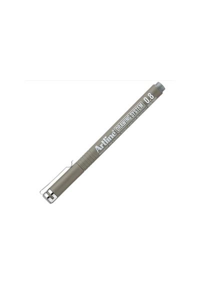 Artline Teknik Çizim Kalemi 0.8mm Grey - Gri