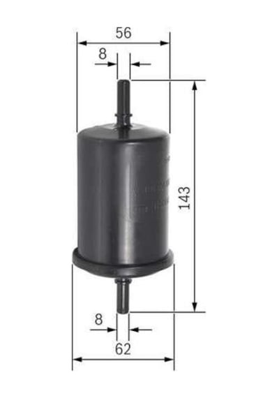 0986TF0036-0450902161 YAKIT FILTRESI CLIO-KNG-LGN-MGN-TRAFIC-PARTNER-BERLINGO-206-306-307-407-C5 BOSCH 09864B2017 OEM