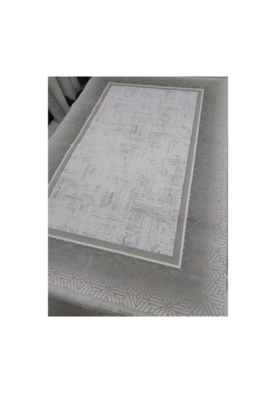 Sardes 160x235 4m2 Akrilik İplik Sık Dokuma Kalın Halı Gri - Krem