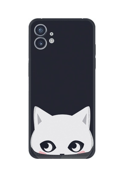 Nothing Phone 2 Kılıf Silikon Desen Özel Seri Pandemi Cat 1729