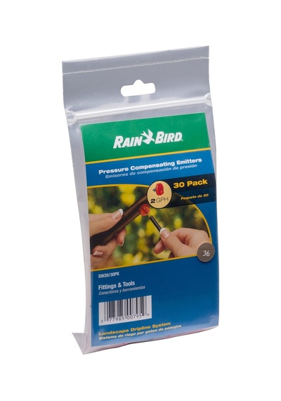 Rain Bird Sw20-30ps Drip Irrigation Spot Watering Dripper/emitter, 2 Gallon Per Hour, 30-pack Diğer