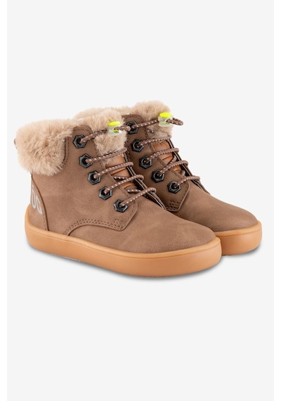 Hopfrög Furry Boots Kahverengi Meşe Barefoot Çocuk Botu Kahverengi