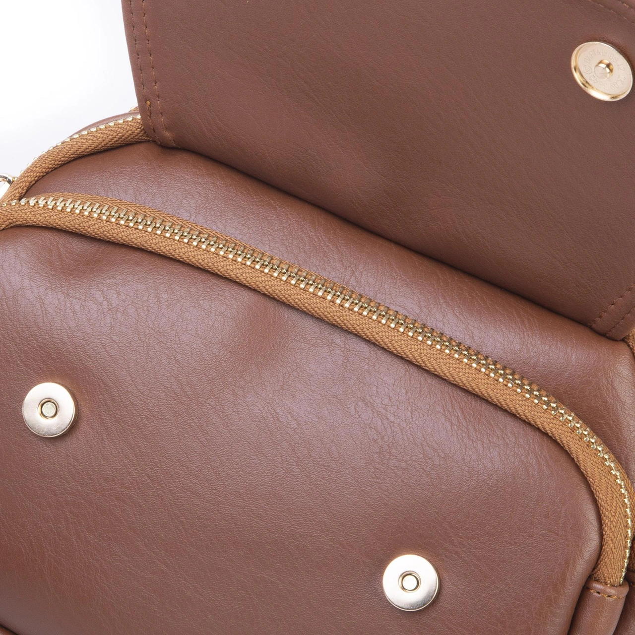 Nas Bag Kadın Mini Çok Gözlü El Ve Çapraz Çanta Taba Taba - A.taba