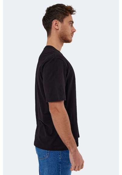 Slazenger Kaurı In Oversize Erkek Siyah Tişört Siyah
