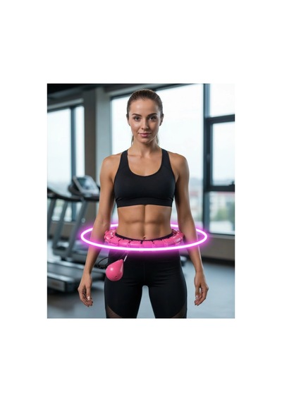 Evde Spor İçin Akıllı Hula Hoop Çemberi Bel Mor Belirtilmemiş