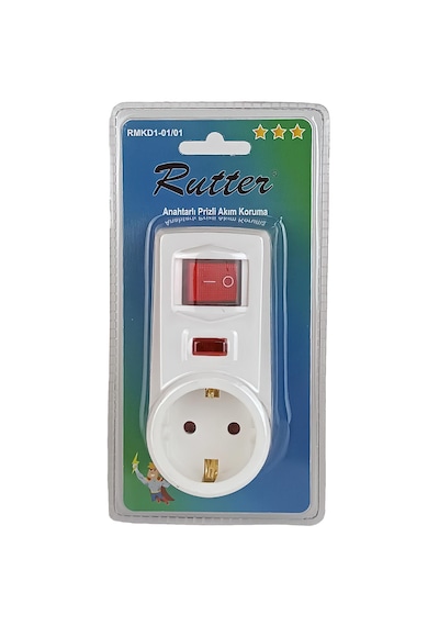 Rutter Rmkd1 Anahtarlı Priz Akım Koruma 3500w Güç Çocuk Koruma Ki