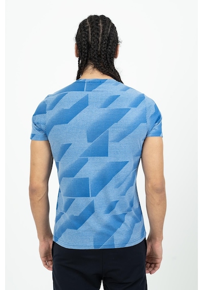 Maraton Sportswear Regular Erkek Bisiklet Yaka Kısa Kol Basic Saks T-Shirt 21629-Saks