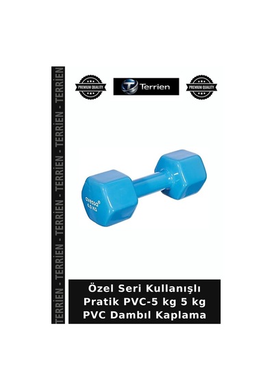 Özel Seri Kullanışlı Pratik Pvc-5 Kg 5 Kg Pvc Dambıl Kaplama
