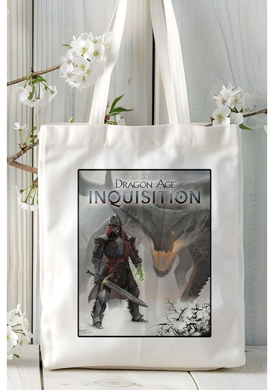 Art Hediye The Art Of Dragon Age Inquisition Oyun Baskılı Bez Çanta Omuz Çantası Kişiye Özel Model 5 Çok Renkli