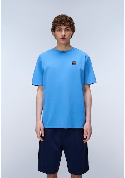 Napapijri S-badge Ss 1 Erkek T-shirt-33139 Mavi