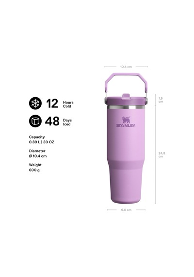 Iceflow Flip Straw Tumbler Pipetli Termos Bardak, 0.89 L Çok Renkli