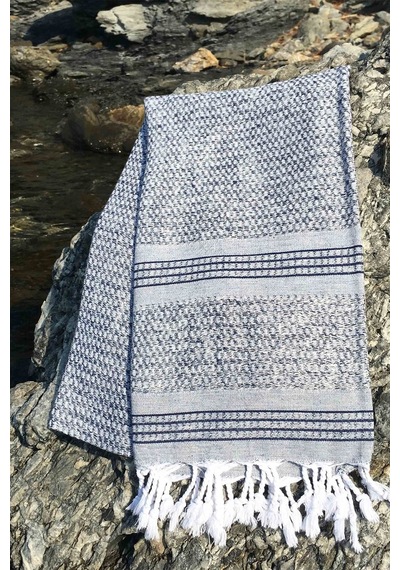 Linen Peştamal Lacivert