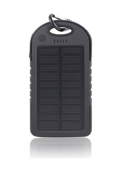 10000mah Solar Powerbank Şarj Aleti Siyah siyah
