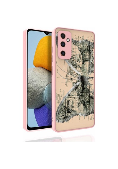 Zore Samsung Galaxy Uyumlu M23 Kılıf Desenli Kamera Korumalı Parlak Omsy Nora Kapak - No4