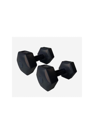 Vinyl Dumbbell, Siyah, 3 Kg X 2 Adet