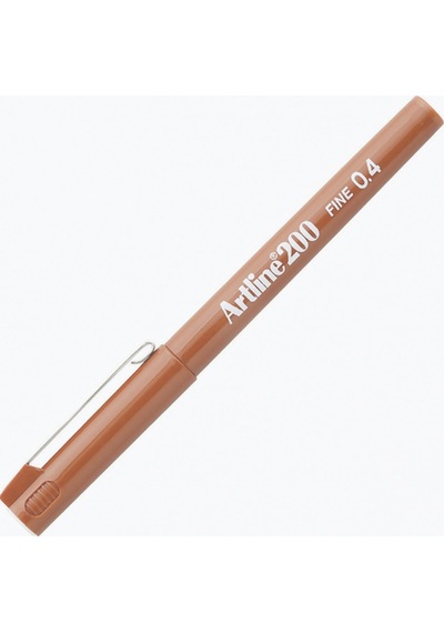 200 Fineliner Yazı Ve Çizim Kalemi 0,4mm Kayısı