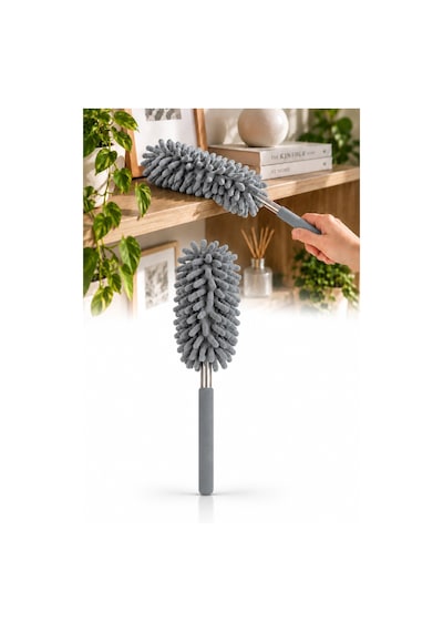 Mikrofiber Makarna Mop Toz Alma Paspası Tüy Toplayıcı Çok Amaçlı Temizlik Mopu 43317900